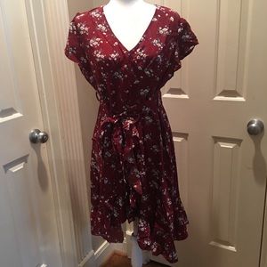 FineFolk Casual Floral Print Dress